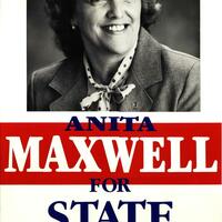 Anita Maxwell For State Senator poster