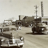 Looking east on Hempstead Turnpike at the intersection of William Ave. circa 1952.