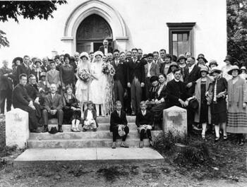 Church of the Resurrection Wedding circa 1930, Germantown, NY
